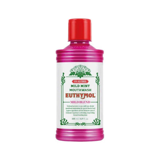 Buy Euthymol, Mild Mint Mouthwash 500ml online at the best price in Qatar