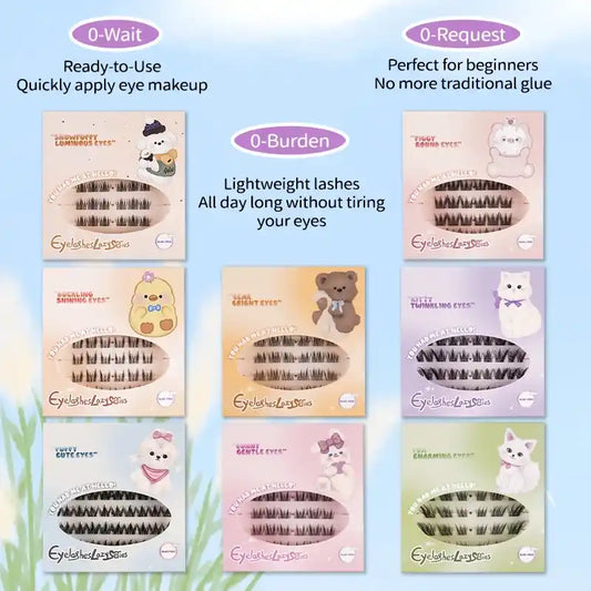 Buy Eyes Lashes Lazy Series, Glue Free False Eyelashes 36 PCS Online in Qatar