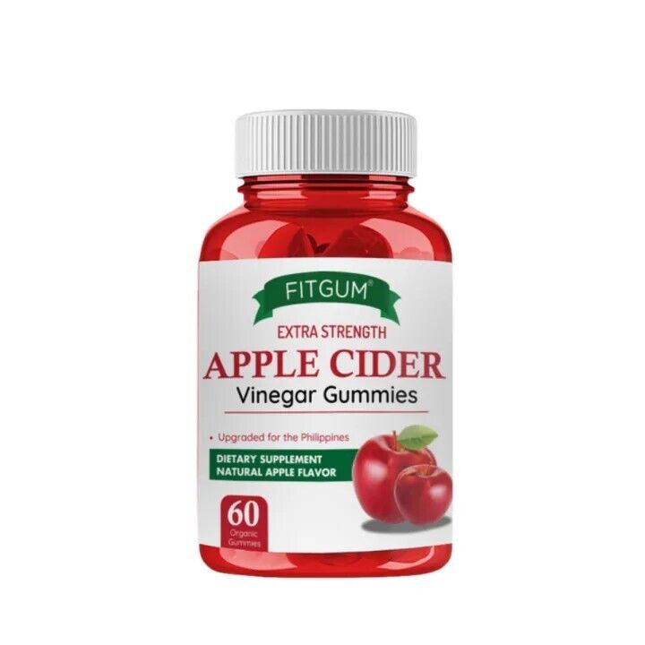 Buy FITGUM, Extra Strength Apple Cider Vinegar Gummies (60 Gummies) Online in Qatar