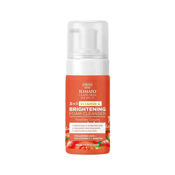 Buy FRESH Skinlab, Tomato Glass Skin 3 in 1 Vitamin C Brightening Foam Cleanser 100ml online at the best price in Qatar