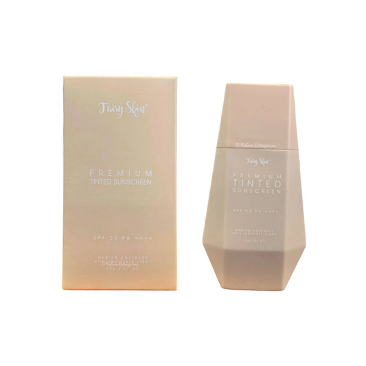 Fairy Skin, Premium Tinted Sunscreen 50ml all about skin doha qatar available beauty cosmetics skincare