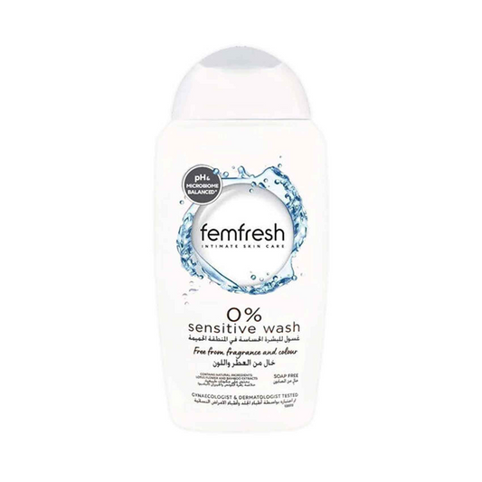 Femfresh, 0% Sensitive Wash Ph & Microbiome Balanced 250ml