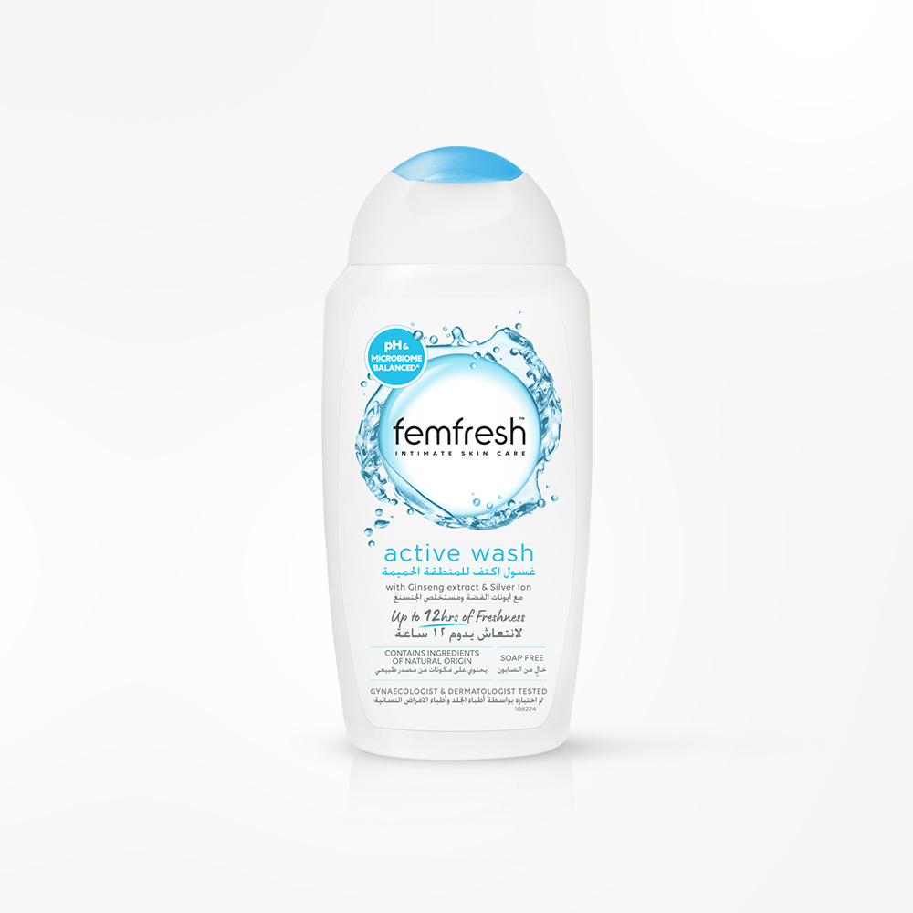 Femfresh, Active Wash Ph & Microbiome Balanced 250ml