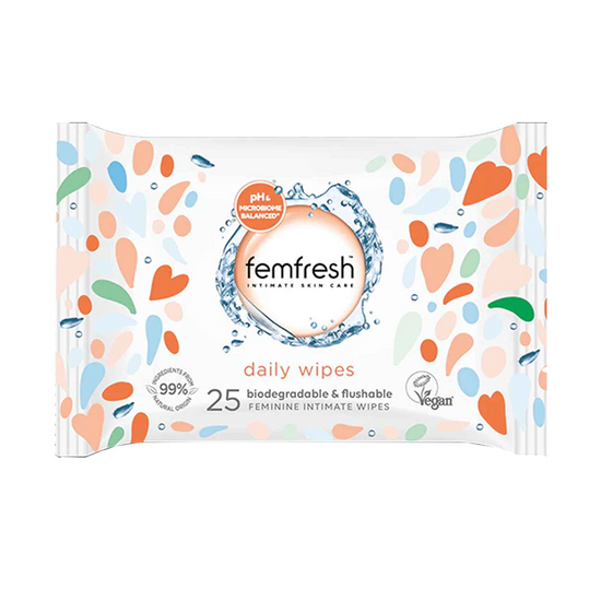 Femfresh, Daily Wipes Ph & Microbiome Balanced 25