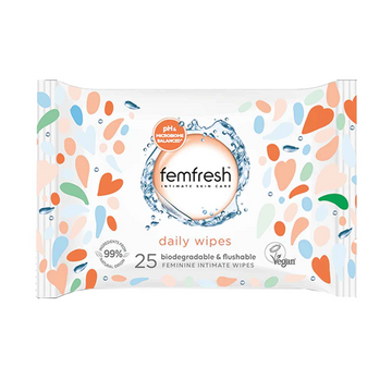 Femfresh, Daily Wipes Ph & Microbiome Balanced 25
