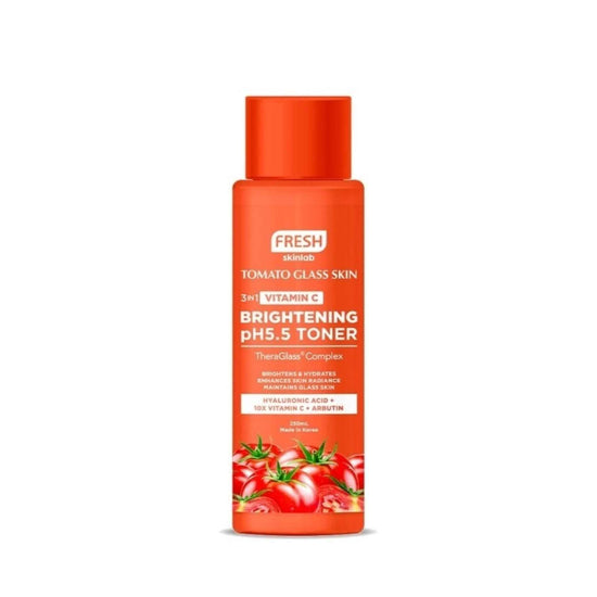 Buy Fresh Skinlab, Tomato Glass Skin 3-in-1 Vitamin C Brightening Ph 5.5 Toner 250ml online at the best price in Qatar