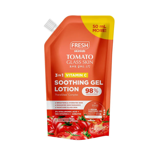 Buy Fresh Skinlab, Tomato Glass Skin 3‑in‑1 Vitamin C Smoothing Gel Lotion 120ml Online in Qatar