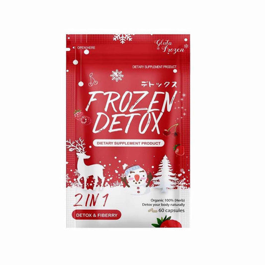 Buy Skinest Frozen Detox 2in1 Detox and Fiberry 60 Capsules Online in Qatar