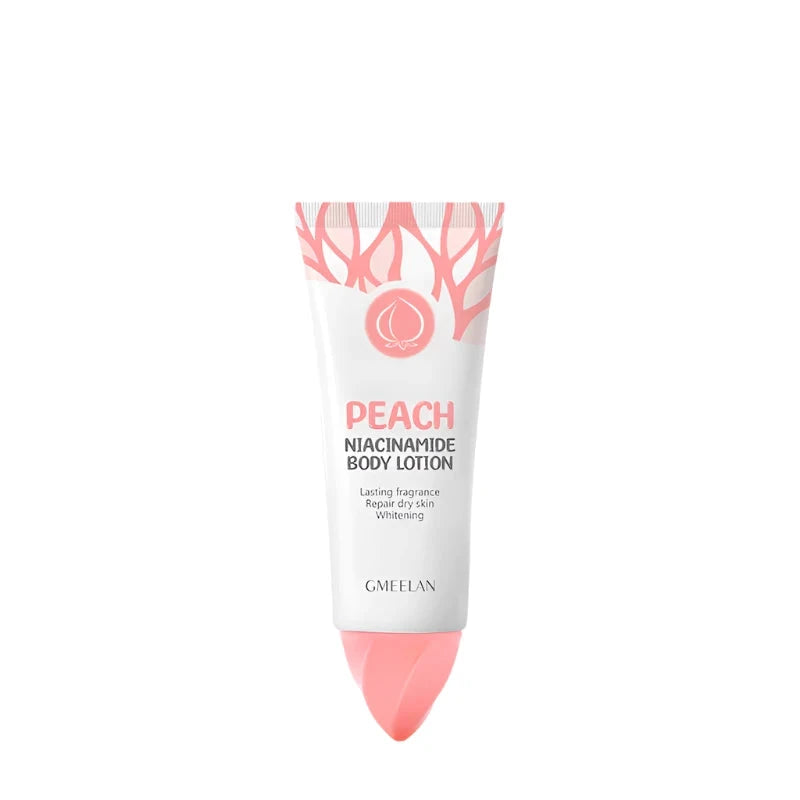 GMEELAN, Peach Niacinamide Body Lotion 100g, all about skin doha, skincare, qatar, beauty, cosmetics, trending, tiktok, snapchat, facebook, instagram, Perfume