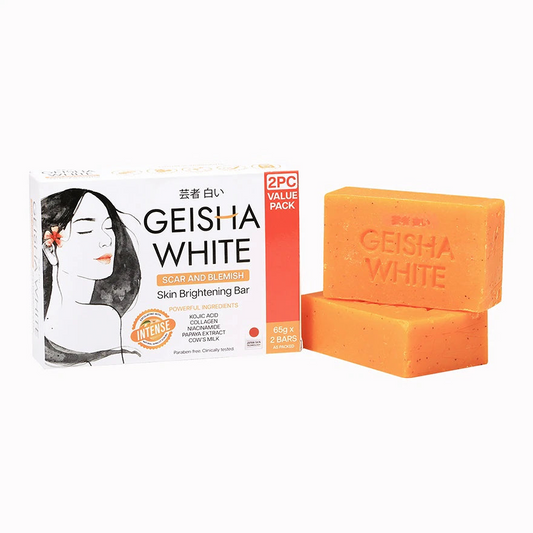 Geisha White, Scar and Blemish Skin Brightening Bar Intense 3x65g