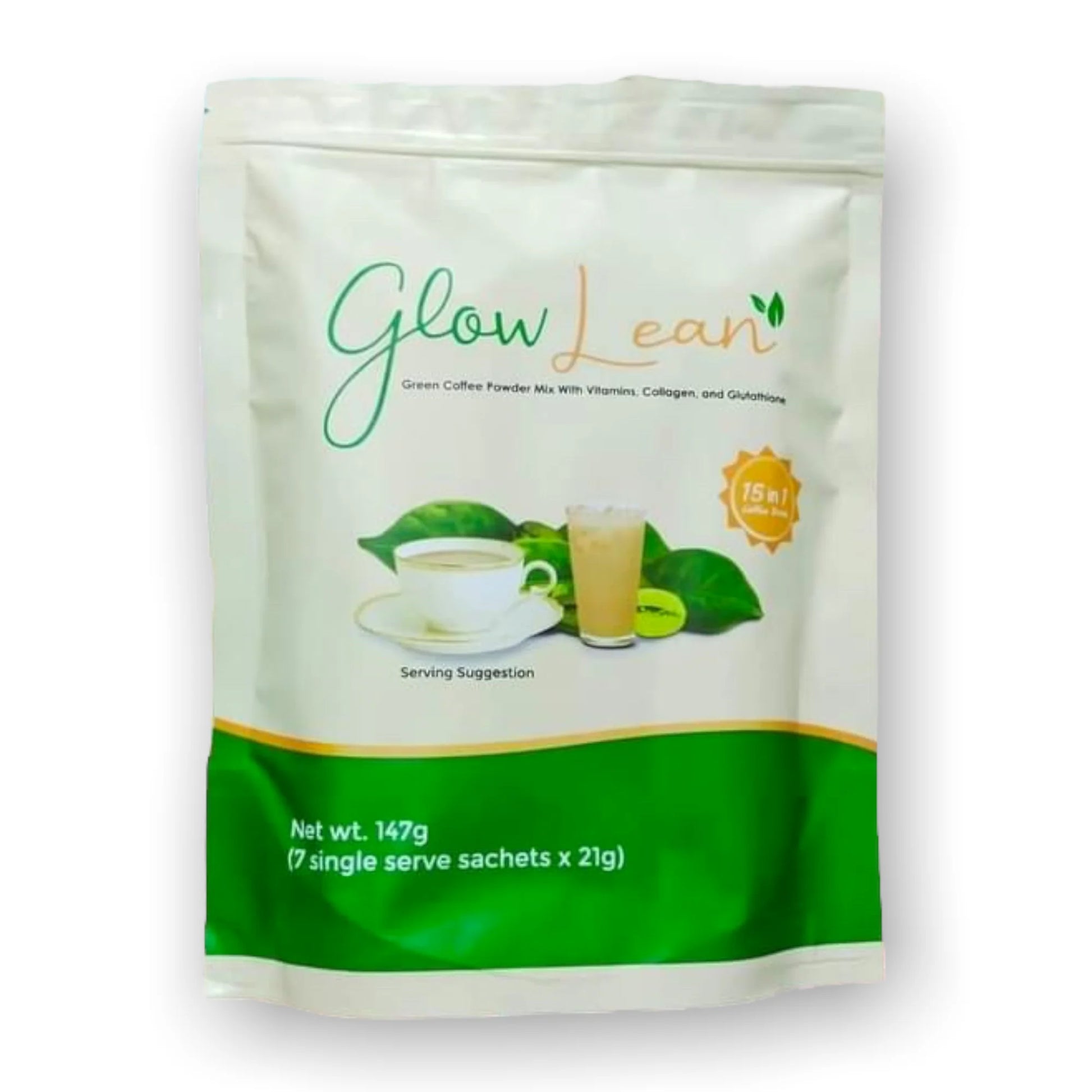 Glow Lean, Coffee 7Sachets, all about skin doha, skincare, qatar, beauty, cosmetics, trending, tiktok, snapchat, facebook, instagram