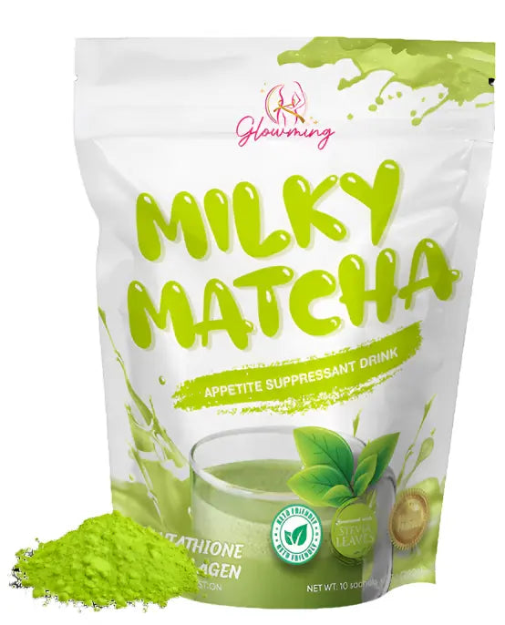 Buy Glowming Shape, Milky Matcha Appetite Suppressant Drink 10 Sachets x 21g Online in Qatar