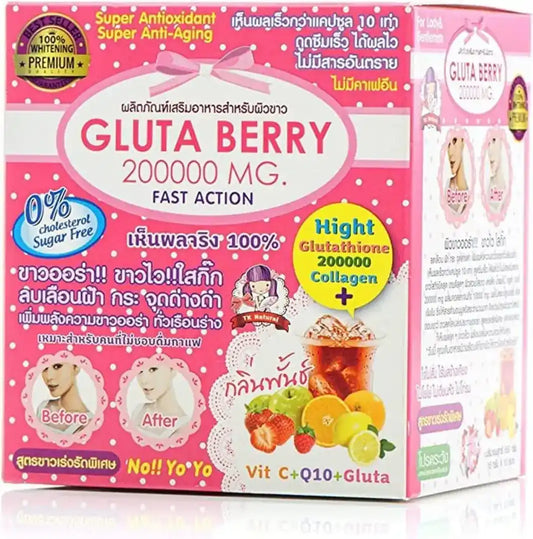 Buy Gluta Berry 20,000mg Fast Action 10pcs Online in Qatar