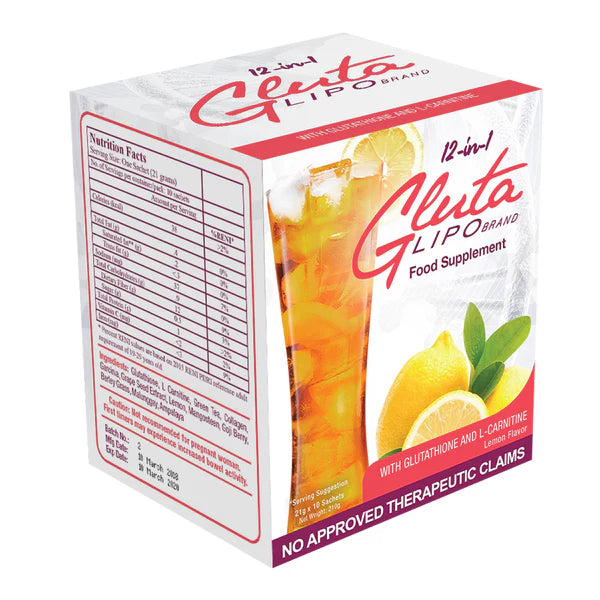 Gluta Lipo, 2 in 1 Detox Juice 10Sachets - allaboutskinqatar