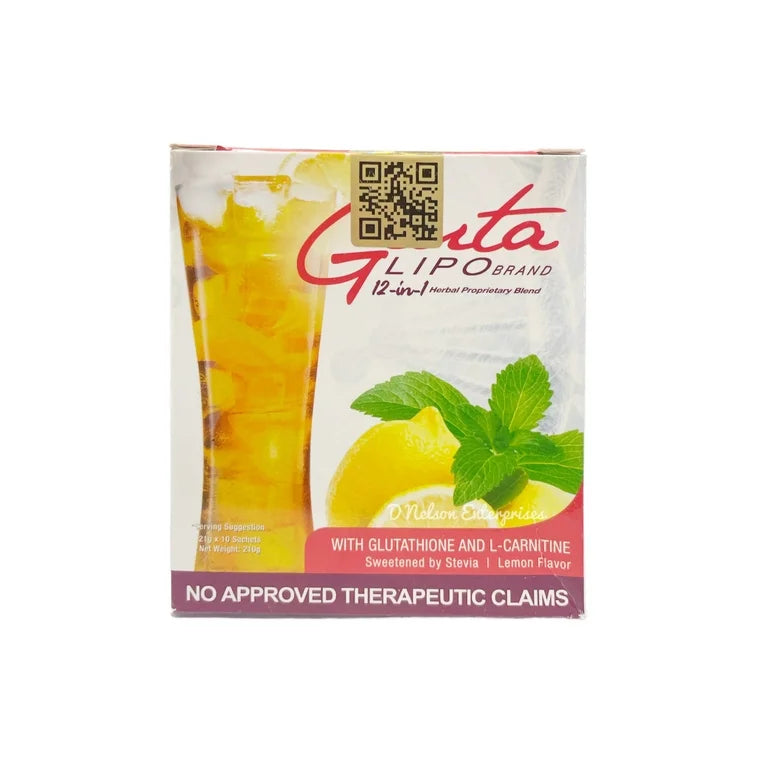 Gluta Lipo, 2 in 1 Detox Juice 10Sachets, all about skin doha, skincare, qatar, beauty, cosmetics, trending, tiktok, snapchat, facebook, instagram, Perfume, reels, hightlights, followers
