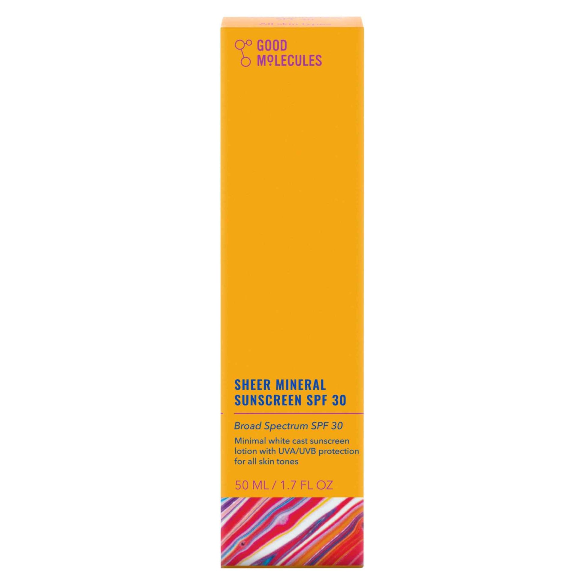 Buy Good Molecules, Sheer Mineral Sunscreen SPF 30 50ml Online in Qatar
