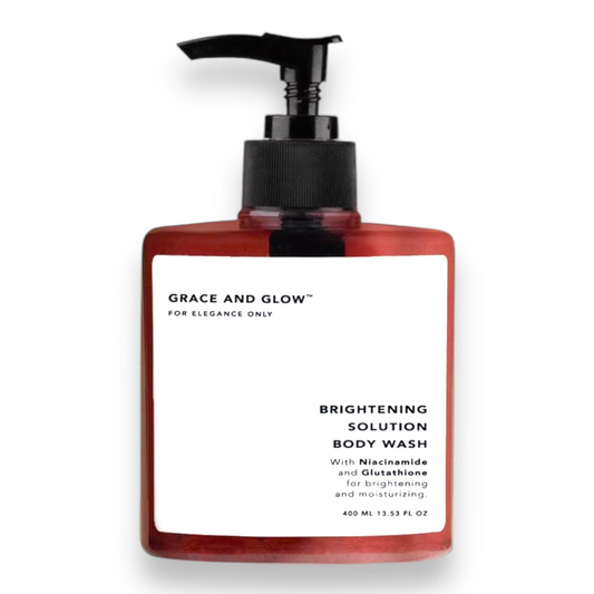 Grace and Glow, Brightening Solution Body Wash 400ml, all about skin doha, skincare, qatar, beauty, cosmetics, trending, tiktok, snapchat, facebook, instagram, Perfume, reels, hightlights, followers
