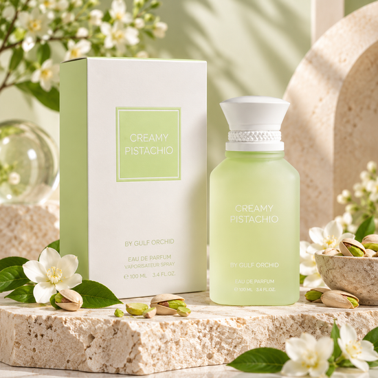 Gulf Orchid, Creamy Pistachio EDP 100ml, all about skin doha, Perfume