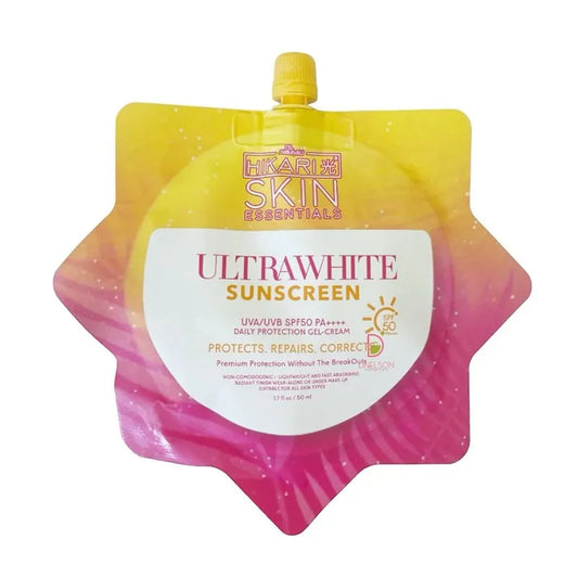 Buy HIKARI Skin Essentials, Ultrawhite Sunscreen Gel-Cream SPF50 PA++++ 50ml Online in Qatar