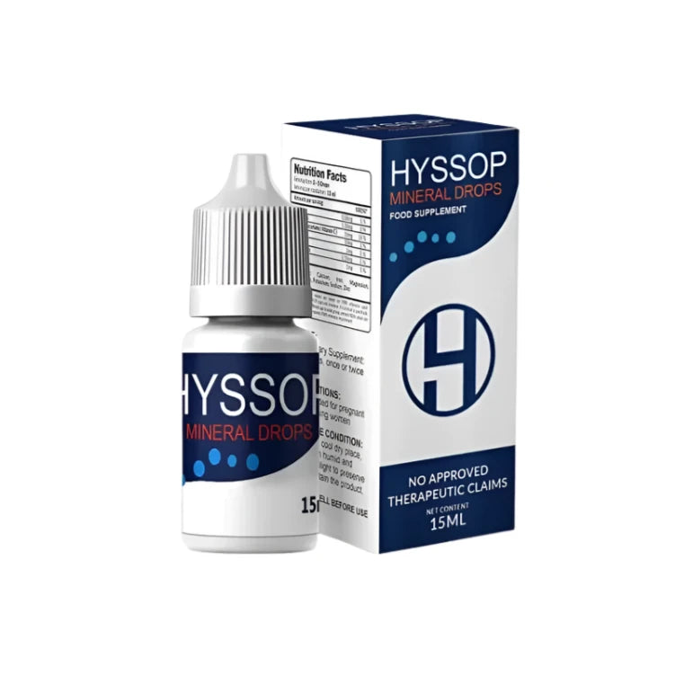 Buy HYSSOP, Mineral Drops Food Supplement 15ml Online in Qatar