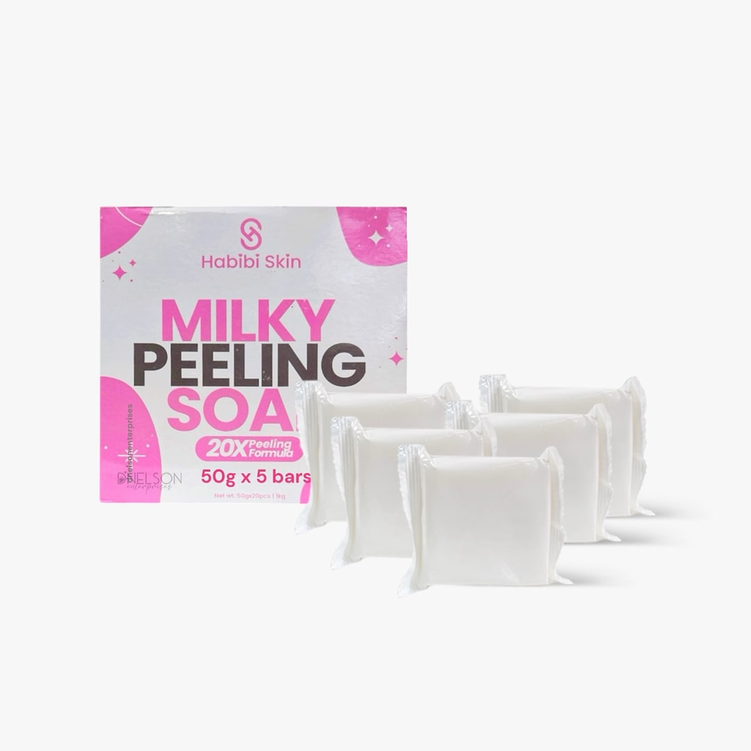 Habibi Skin Essential, Milky Peeling Soap 20x Peeling Formula 50g, all about skin doha, skincare, qatar, beauty, cosmetics, trending, tiktok, snapchat, facebook, instagram, Perfume, reels, hightlights, followers, fyp