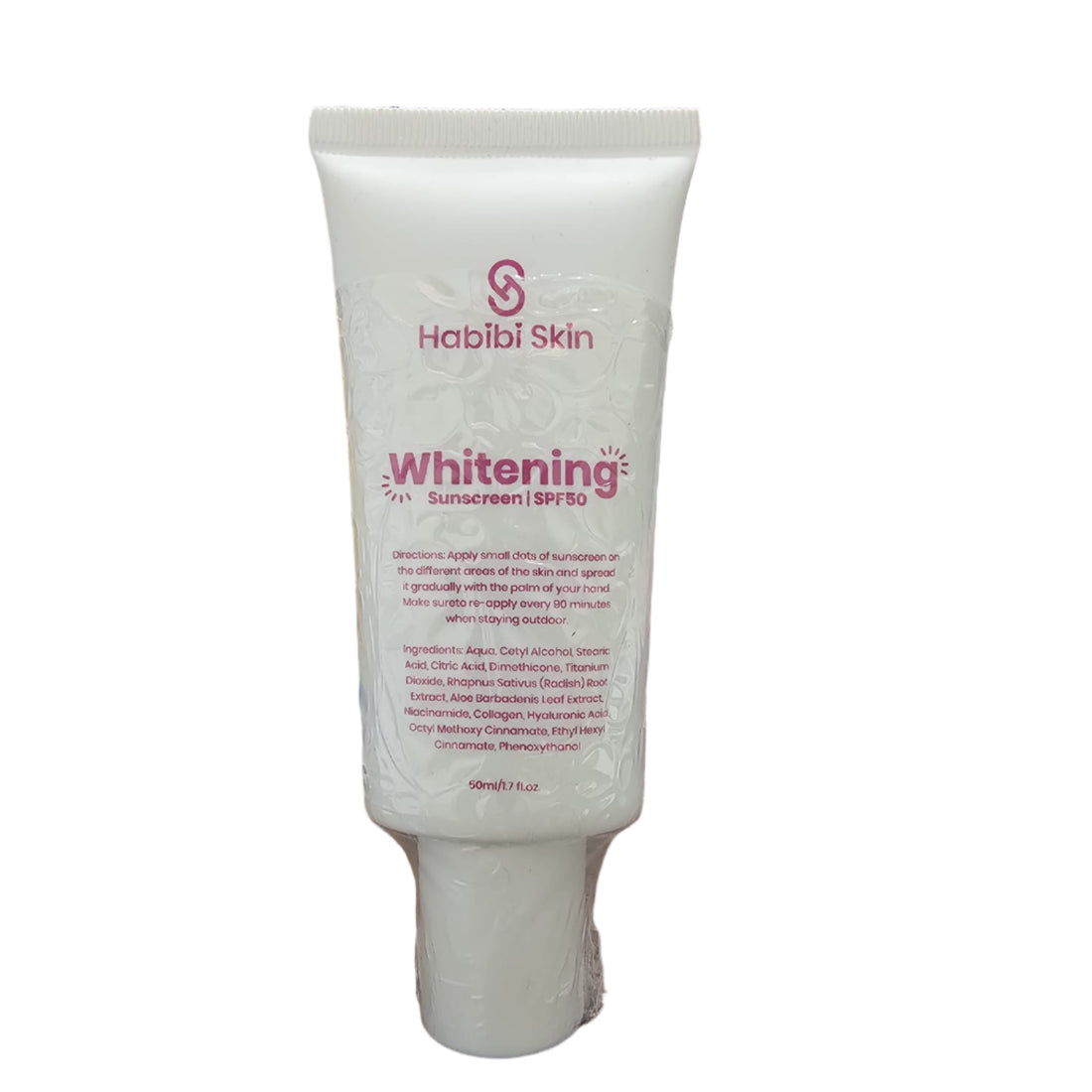Habibi Skin, Whitening Sunscreen SPF50 50ml,all about skin doha, skincare, qatar, beauty, cosmetics, trending, tiktok, snapchat, facebook, instagram, Perfume, reels, hightlights, followers, fyp