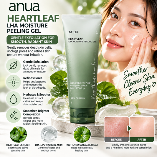 Anua, Heartleaf LHA Moisture Peeling Gel 120ml