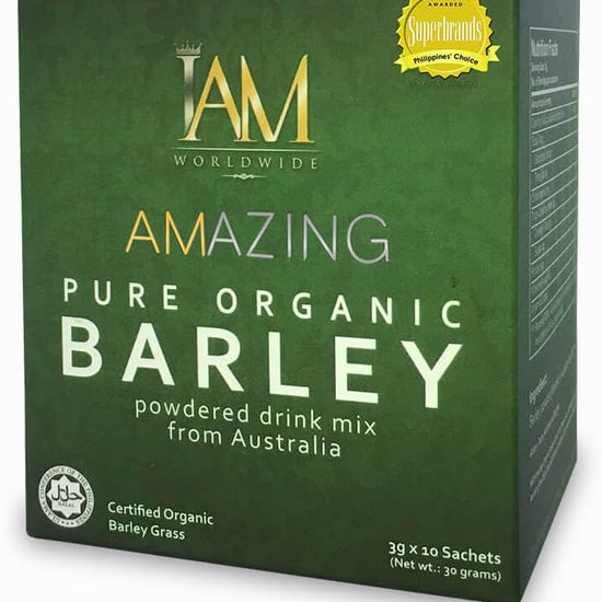 Buy IAM Worldwide, Amazing Pure Organic Barley Powdered Drink 3g x 10 Sachets Online in Qatar