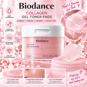 Biodance, Collagen Gel Toner Pads Tampons 60 pads