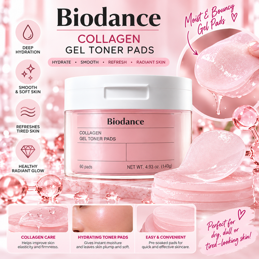 Biodance, Collagen Gel Toner Pads Tampons 60 pads