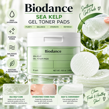 Biodance, Sea Kelp Gel Toner Pads 60 pads