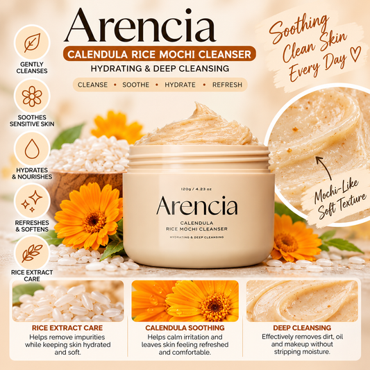 Arencia, Calendula Rice Mochi Cleanser 120g