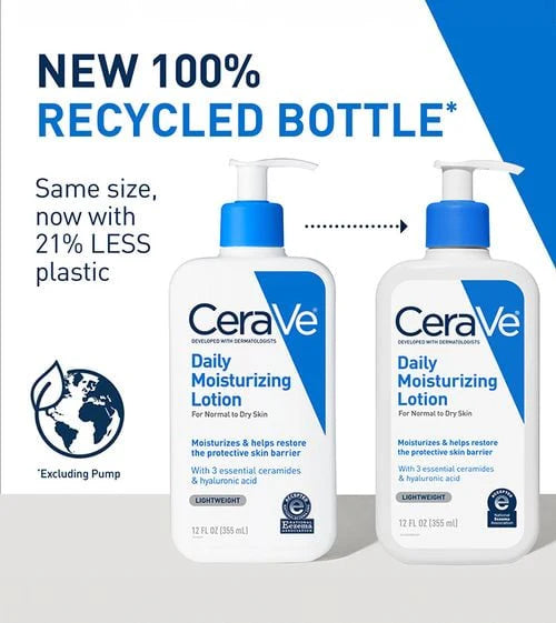 Buy CeraVe Daily Moisturizing Lotion Normal to Dry Skin 355mlx2 Multi-Pack Online in Qatar
