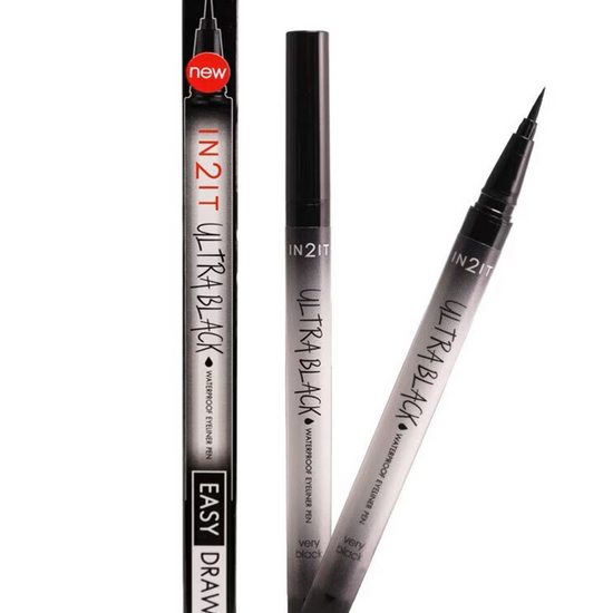 IN2IT, Ultra Black Waterproof Eyeliner Pen 0.7g, all about skin doha, skincare, qatar, beauty, cosmetics, trending, tiktok, snapchat, facebook, instagram, Perfume, reels, hightlights, followers, fyp