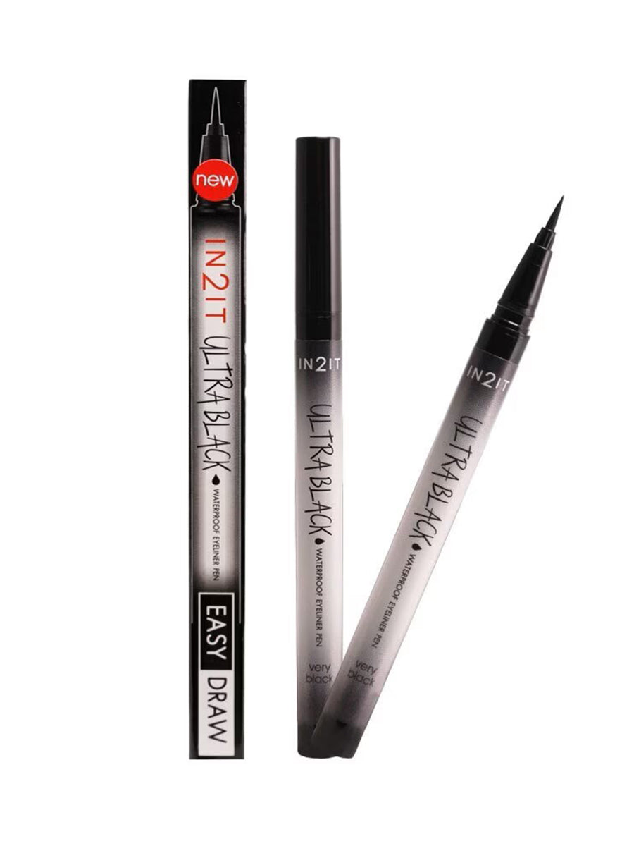IN2IT, Ultra Black Waterproof Eyeliner Pen 0.7g, all about skin doha, skincare, qatar, beauty, cosmetics, trending, tiktok, snapchat, facebook, instagram, Perfume, reels, hightlights, followers, fyp