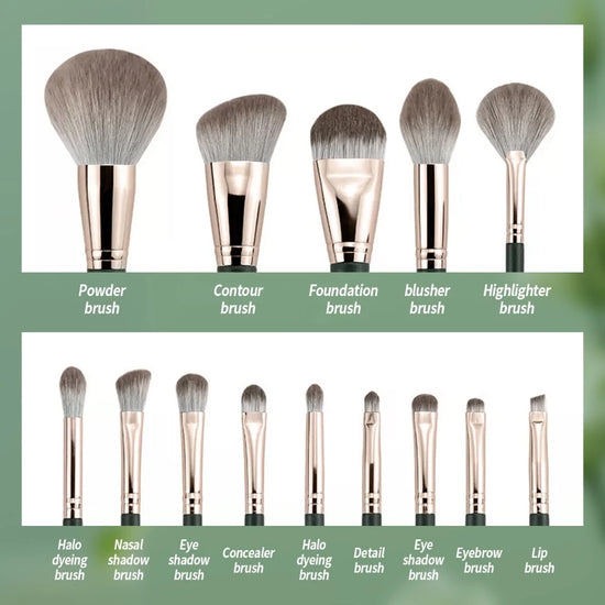 INNEOV, 14 Sets of Makeup Brushes Full Set of Brush Powder Powder Brush Foundation Brush Portable, all about skin doha, skincare, qatar, beauty, cosmetics, trending, tiktok, snapchat, facebook, instagram, Perfume, reels, hightlights, followers, fyp