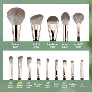 INNEOV, 14 Sets of Makeup Brushes Full Set of Brush Powder Powder Brush Foundation Brush Portable, all about skin doha, skincare, qatar, beauty, cosmetics, trending, tiktok, snapchat, facebook, instagram, Perfume, reels, hightlights, followers, fyp