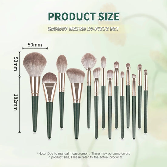 INNEOV, 14 Sets of Makeup Brushes Full Set of Brush Powder Powder Brush Foundation Brush Portable, all about skin doha, skincare, qatar, beauty, cosmetics, trending, tiktok, snapchat, facebook, instagram, Perfume, reels, hightlights, followers, fyp