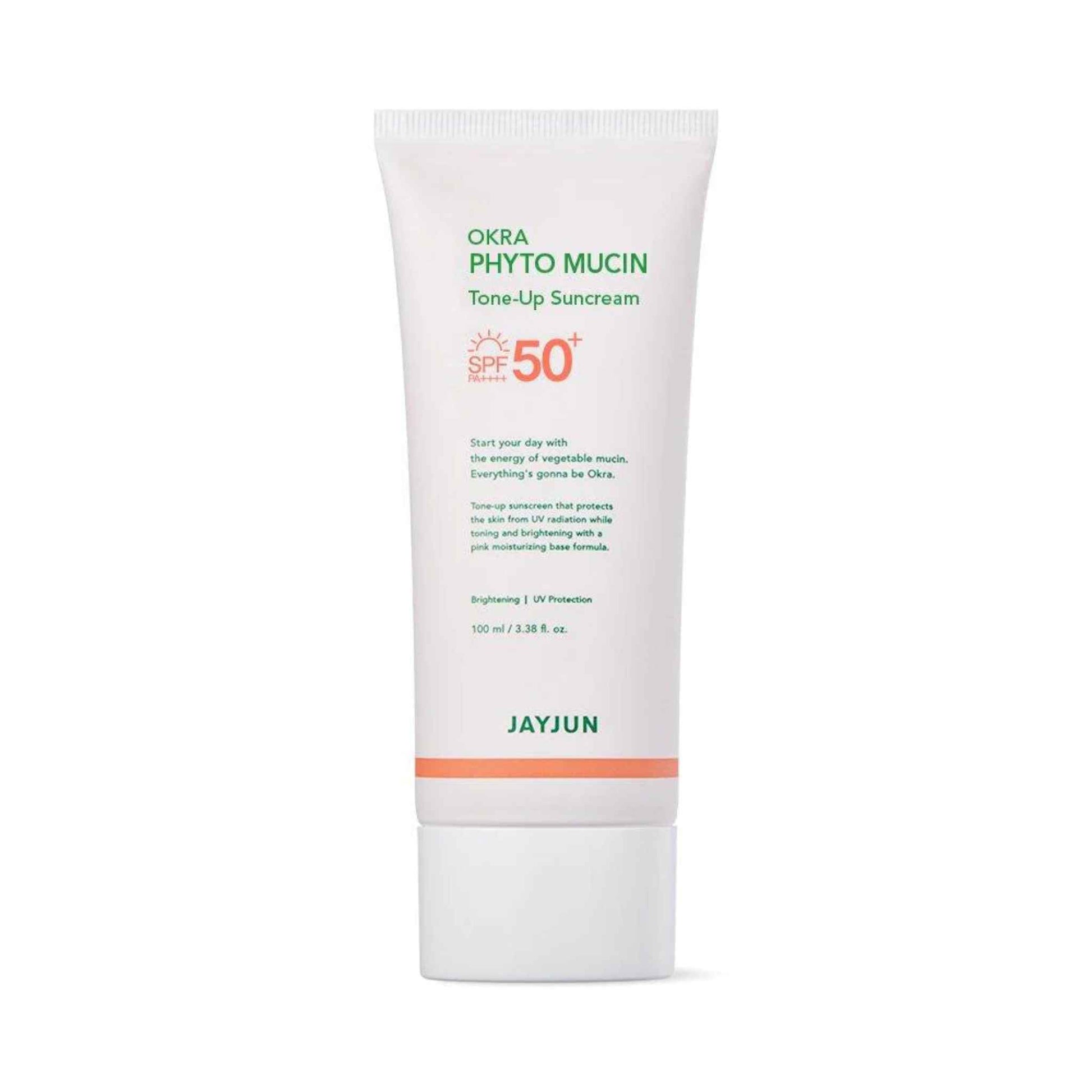 Buy JAYJUN, Okra Phyto Mucin Tone Up Sun Cream 100ml Online in Qatar