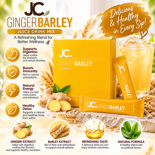 JC, Ginger Barley Juice Drink Mix 10 Sachets