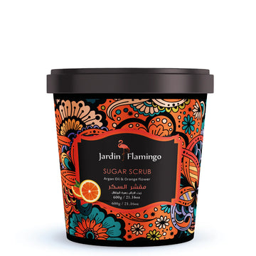 Jardin Flamingo, Sugar Scrub Argan Oil & Orange Flower  600G