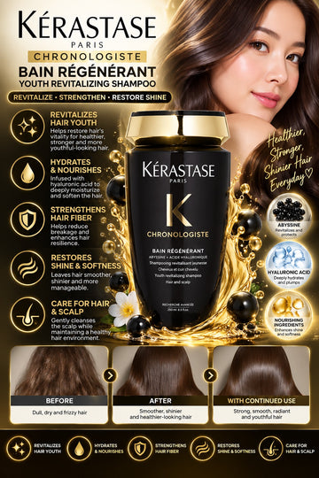 Kerastase, Choronologiste Brain Regenerant Youth  Revitalizing Shampoo Hair and Scalp 250ml