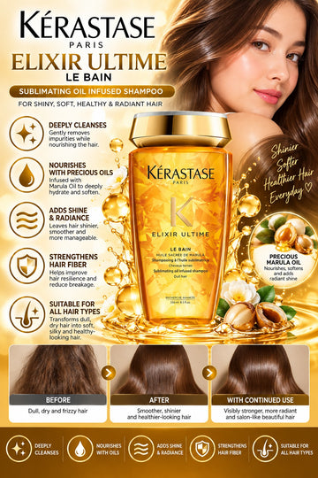 Kerastase, Elixir Ultimate Le Bain Sublimating Oil Infused Shampoo 250ml