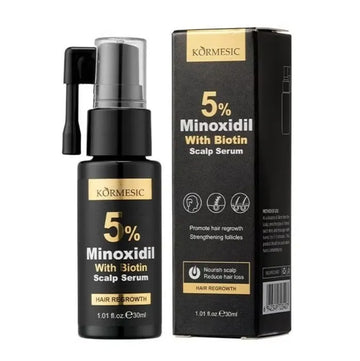 Buy Kormesic 5% Minoxidil with Biotin Scalp Serum 30ml Online in Qatar