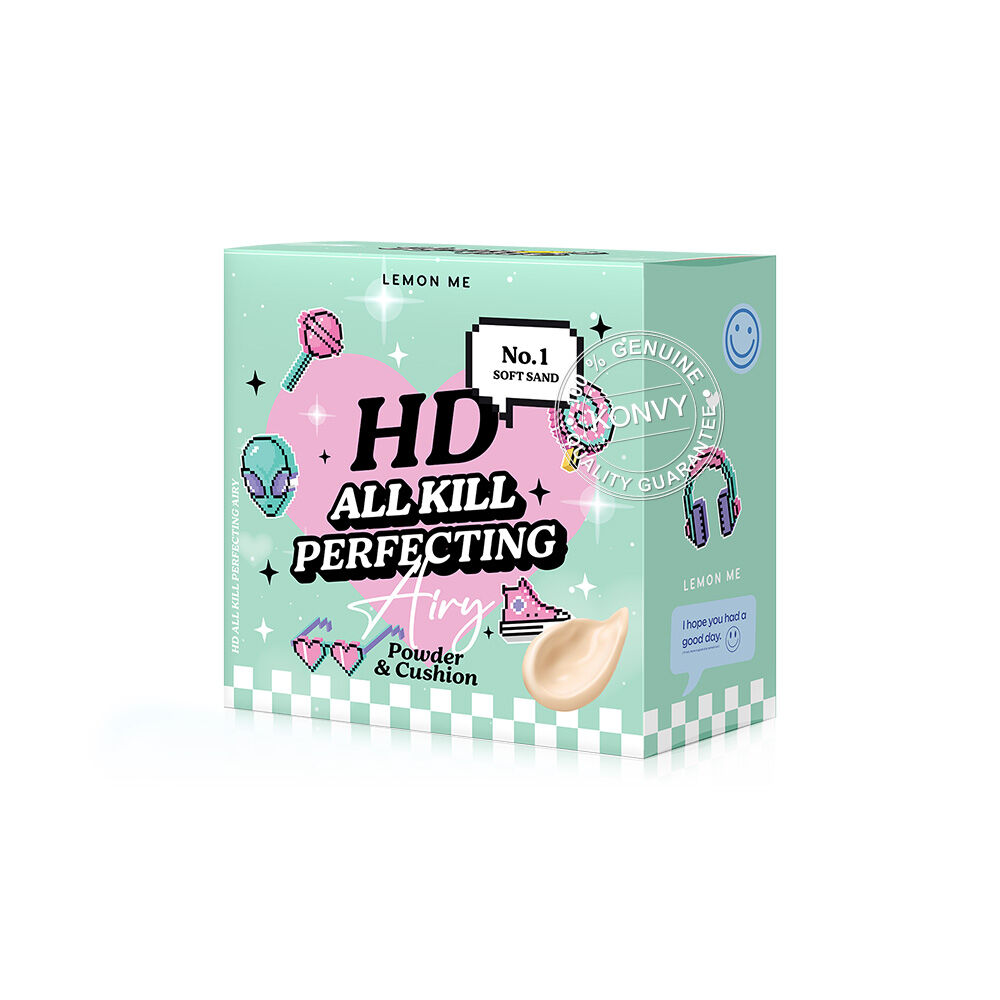 LEMON ME, HD All Kill Perfecting Airy Powder & Cusion 14.5g, all about skin doha, skincare, qatar, trending, tiktok, snapchat, facebook, instagram, beauty, cosmetics, Perfume