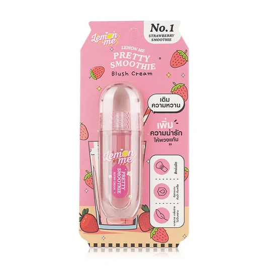 Buy LEMON ME, Pretty Smooth Blush Cream - No.1 Strawberry Smoothie 3.9g Online in Qatar