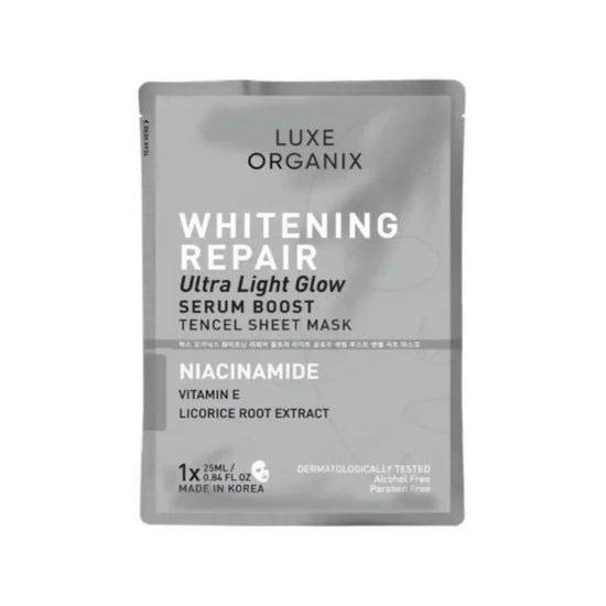 Buy LUXE ORGANIX, Whitening Repair Serum Boost Sheet Mask 25ml online at the best price in Qatar