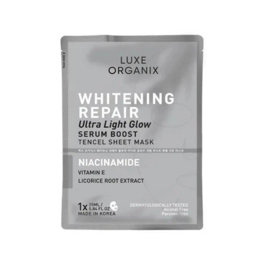 Buy LUXE ORGANIX, Whitening Repair Serum Boost Sheet Mask 25ml online at the best price in Qatar