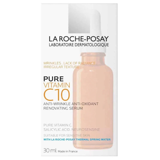 Buy La Roche-Posay, Pure Vitamin C10 Serum Anti-Wrinkle and Anti-Oxidant Renovating Serum 30ml Online in Qatar