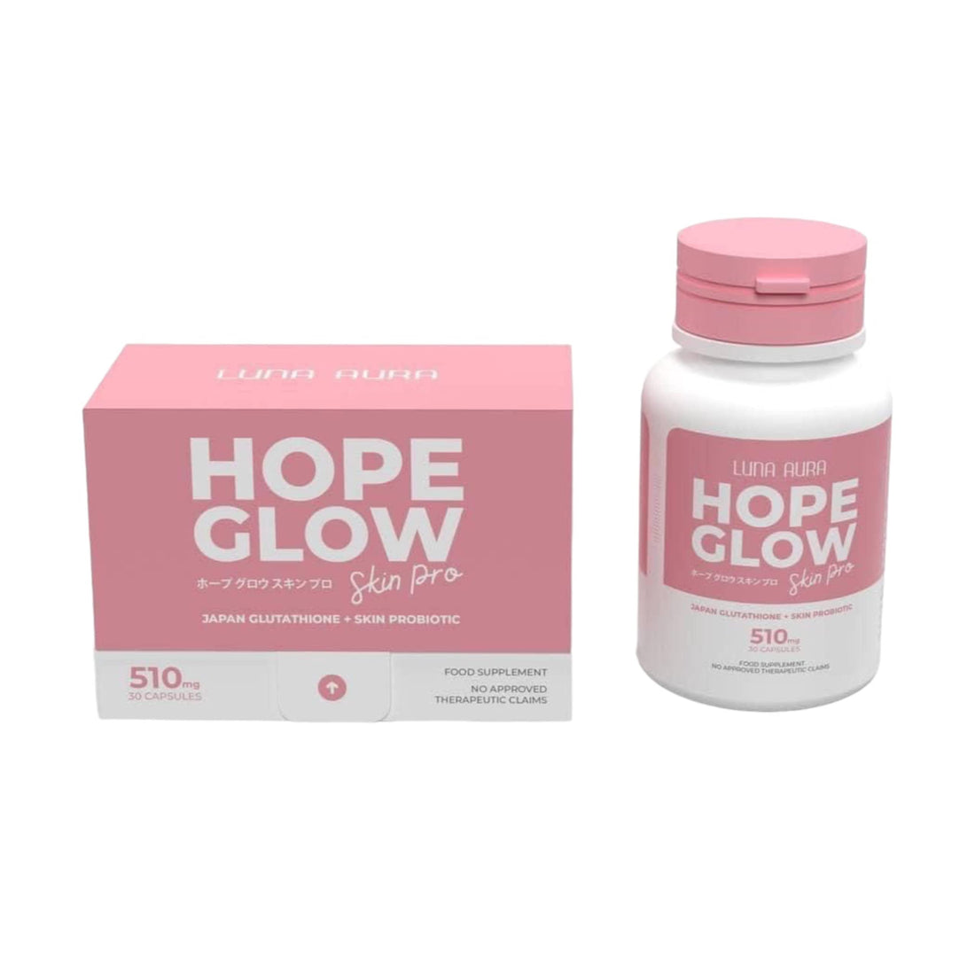 Luna Aura Hope Glow Skin Pro, 30 Capsules all about skin doha, skincare, qatar, beauty, cosmetics, trending, tiktok, snapchat, facebook, instagram, Perfume, reels, hightlights, followers